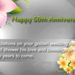 Happy 50th Wedding Anniversary Wishes for Parents