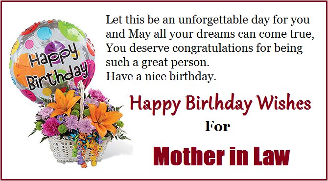 Happy Birthday Quotes For Mom In Law Wishes4Lover