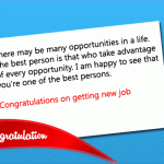 Congratulation Messages for New Job