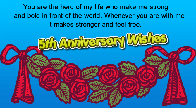 5th wedding anniversary wishes for husband