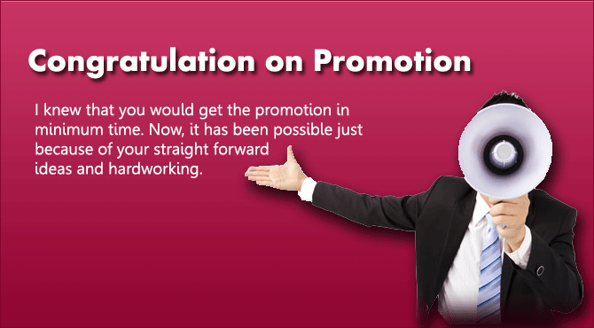 Congratulations Messages on Promotion