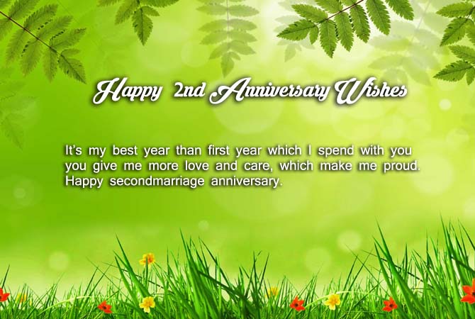 2nd Marriage Anniversary Wishes for Husband
