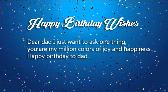 Happy Birthday Wishes for Father