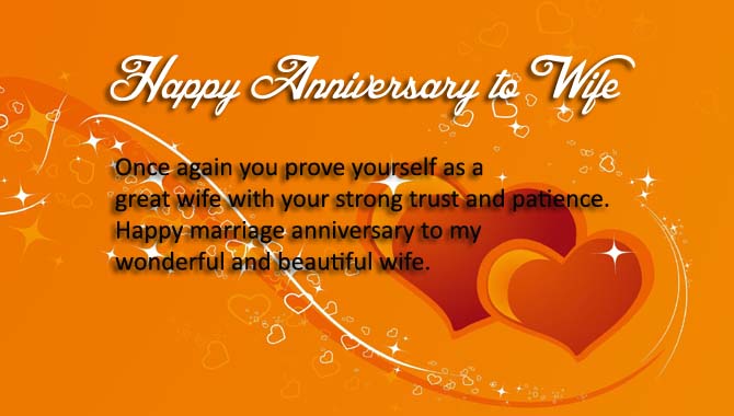 Romantic Marriage Anniversary for Wife