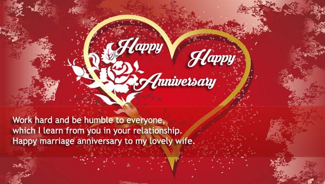 Anniversary wishes for wife