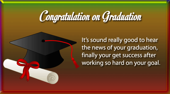 Congratulation Messages for Graduation
