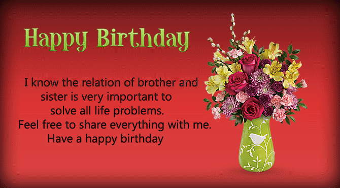 Birthday wishes for Sister