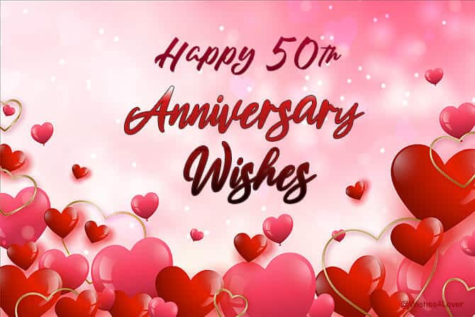 Happy 50th Anniversary Wishes for Parents - Wishes4Lover