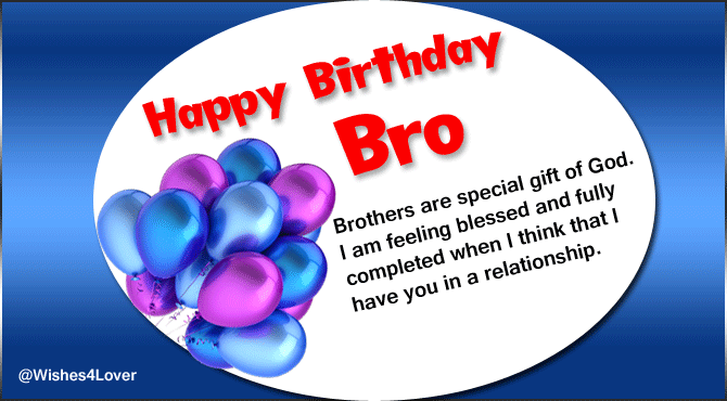 Happy Birthday Messages for Brother