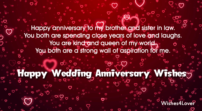Happy Marriage Anniversary for Sister & Brother in Law