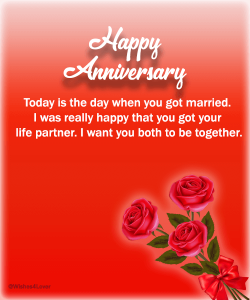 Wedding Anniversary Wishes for Friends - Wishes4Lover