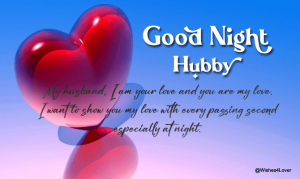 good night message to my lovely husband