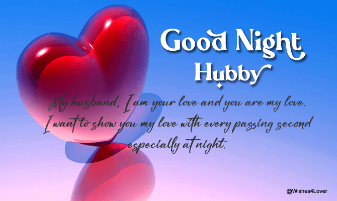 Romantic Good Night Wishes for Lovely Husband