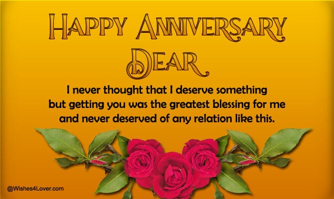 Wedding Anniversary Wishes for wife - Wishes4Lover