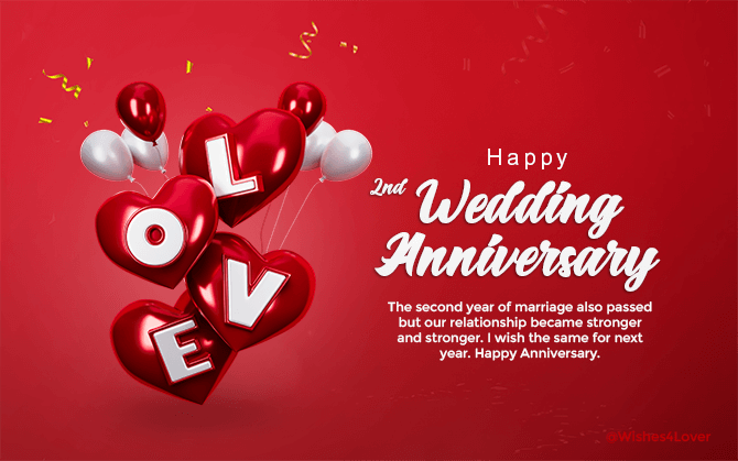 2nd Anniversary Wishes Messages And Quotes Wishes4lover 5402