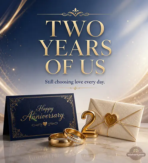 2nd anniversary wishes for husband
