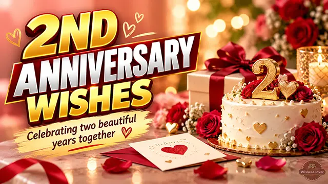 2nd anniversary wishes, messages and quotes