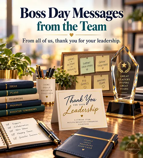 Boss Day Messages from the Team