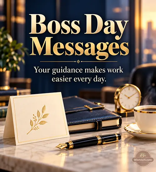 Boss Day messages for a great boss