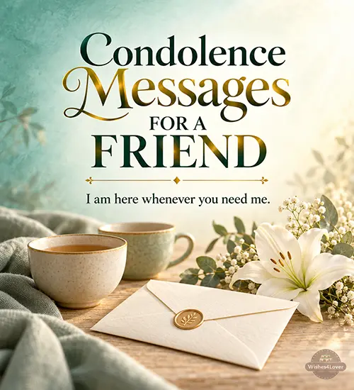 Condolence Messages for a Friend