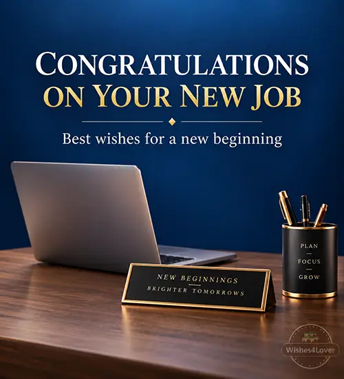 Congratulations messages for a new job