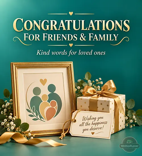 Congratulations messages for friends and family