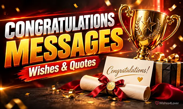 Congratulations messages, wishes and quotes