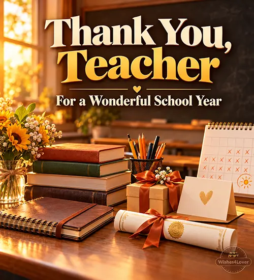 End of year thank you messages for teachers