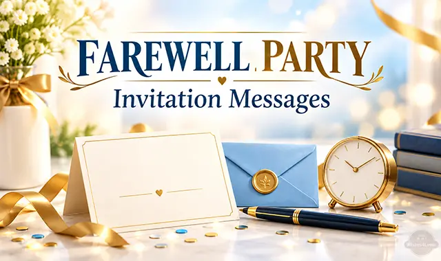 Farewell Party Invitation Messages