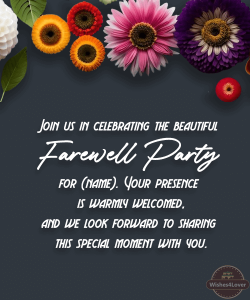 30+ Farewell Party Invitation Messages - Invitation Wordings