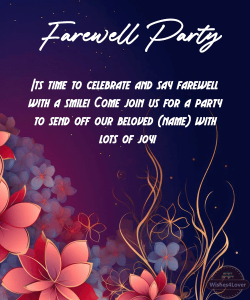 30+ Farewell Party Invitation Messages - Invitation Wordings