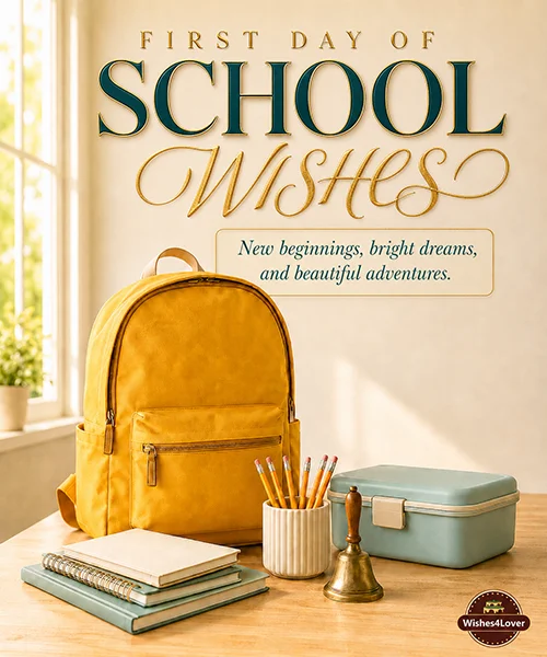 A Bright Beginning: First Day of School Wishes