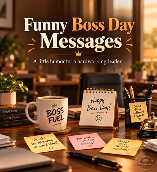 Funny Boss Day messages