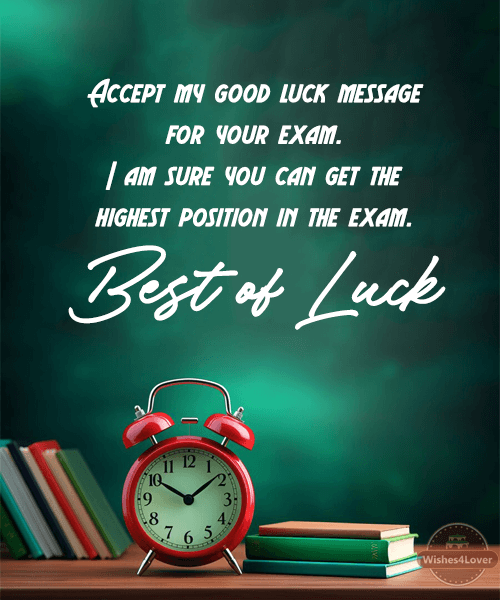 Good Luck Messages for the Exam