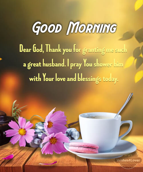 Good Morning Prayer Messages for Husband