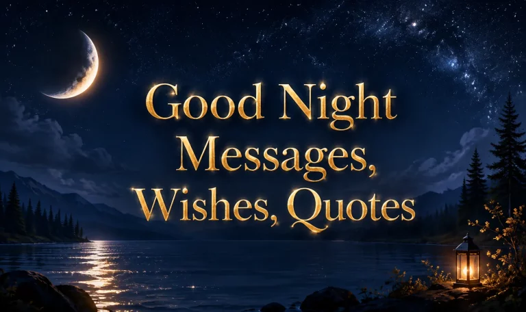 Good Night Messages, Wishes, Quotes