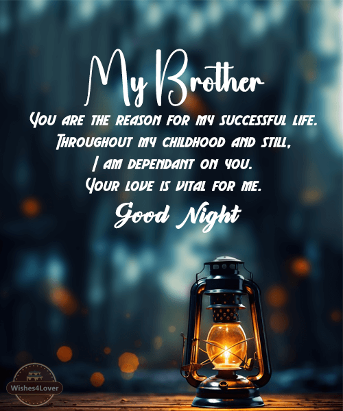 Good Night Messages for Brother