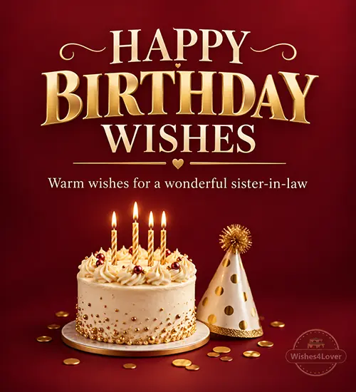 Happy birthday wishes for sister-in-law