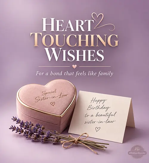 Heart touching birthday wishes for sister-in-law