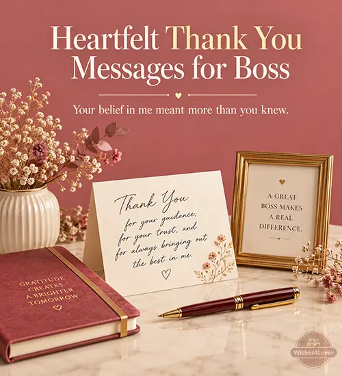 Heartfelt Thank You for Your Boss