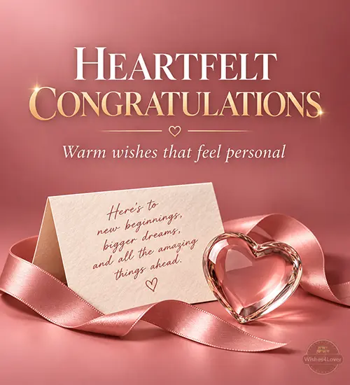 Heartfelt congratulations messages