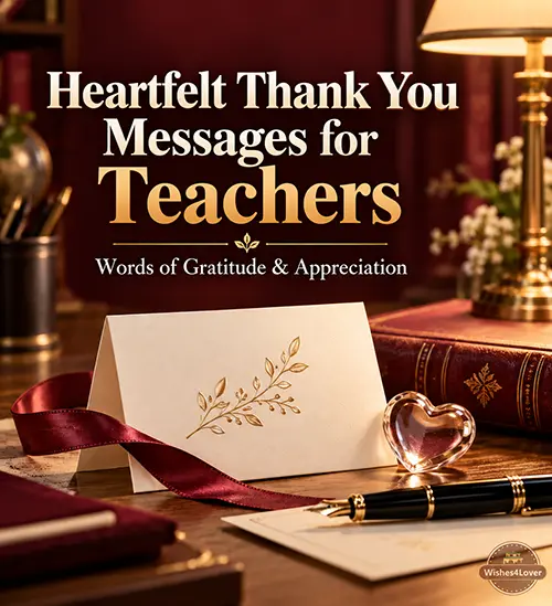 Heartfelt thank you messages for teachers