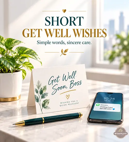 Short Get Well Soon Messages for Boss