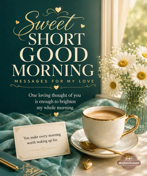 White daisies and coffee in a peaceful teal morning setting
