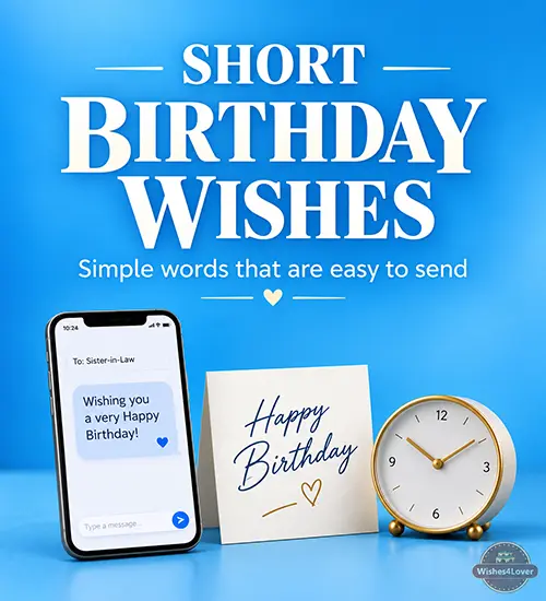 Short birthday wishes for sister-in-law