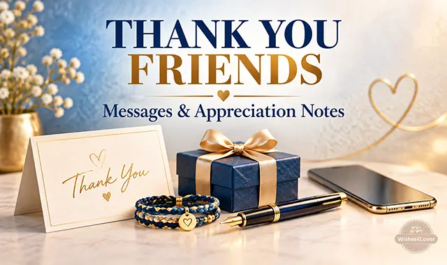 Thank You Messages for Friends