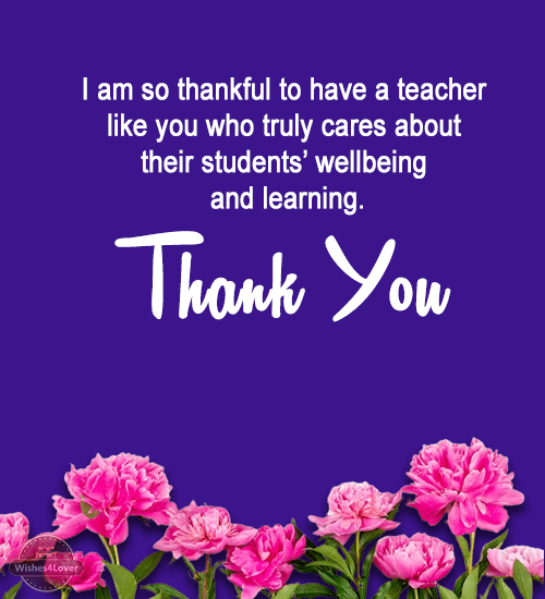 50 Heartfelt Thank You Messages For Teachers