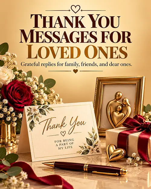 Thank You for Anniversary Wishes from Family Members
