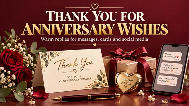 Thank You for Anniversary Wishes