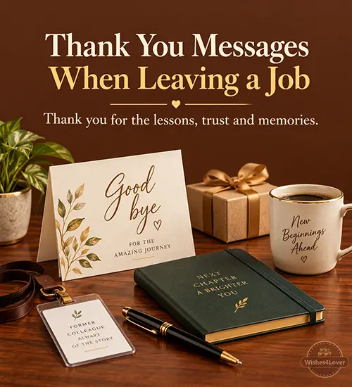 Thank you boss when leaving a job